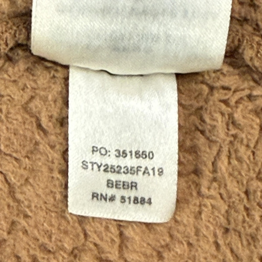 Patagonia Los Gatos Fleece Pullover Womens L Brown 1/4 Zip Sherpa Cozy #25235 - Picture 8 of 11